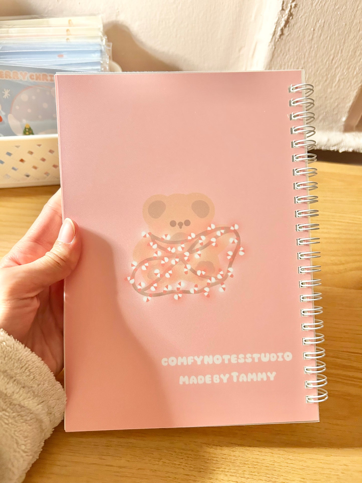 Candy cane bear Stationery kit