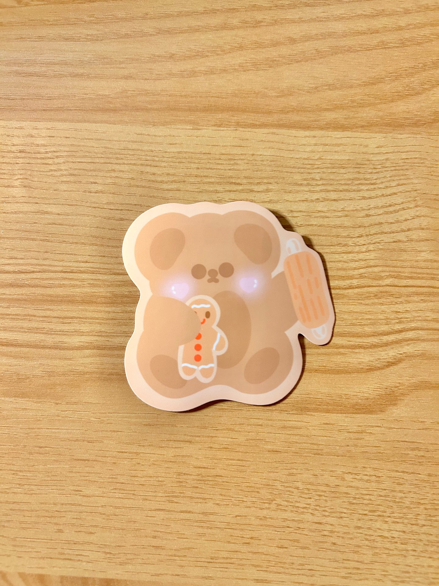 Gingerbread holiday cookie sticker pack