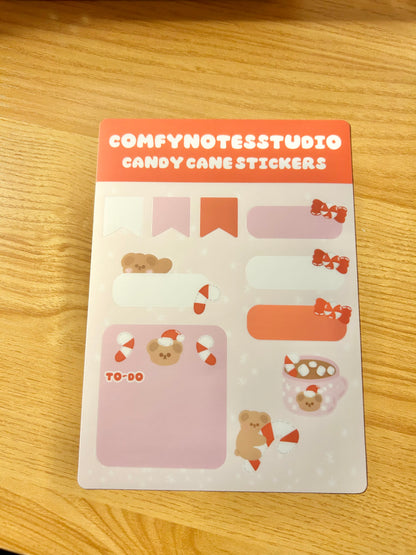 Candy cane bear Stationery kit