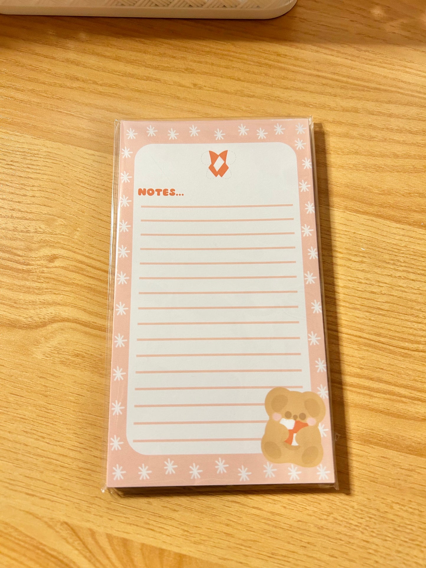 Candy cane bear Stationery kit