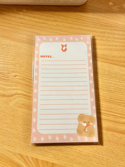 Candy cane bear Stationery kit