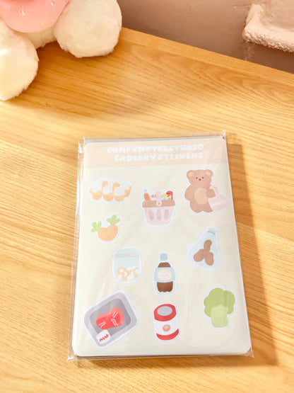 Grocery sticker sheet