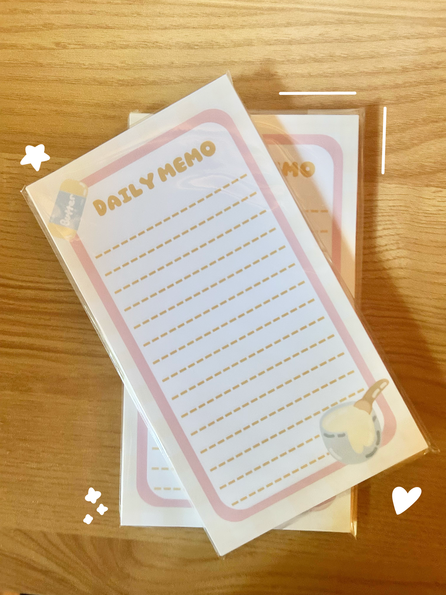 Baking memo pad
