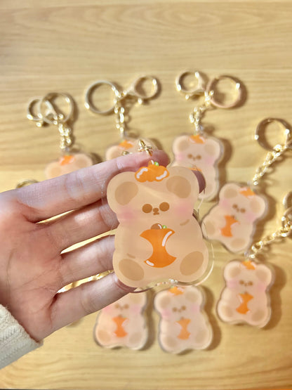 Comfys pumpkin keychain