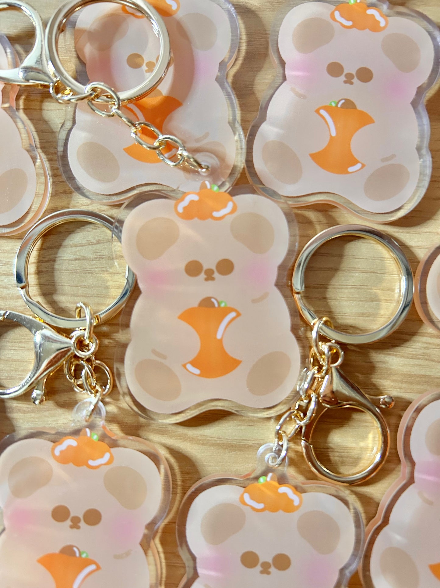 Comfys pumpkin keychain